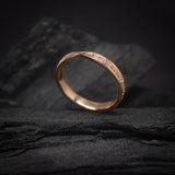 Media churumbela con diamantes naturales de .27ct elaborada en oro rosa de 14k