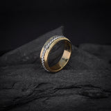 Par de argollas de matrimonio macizas de 6mm y 5mm elaboradas en oro de 10k