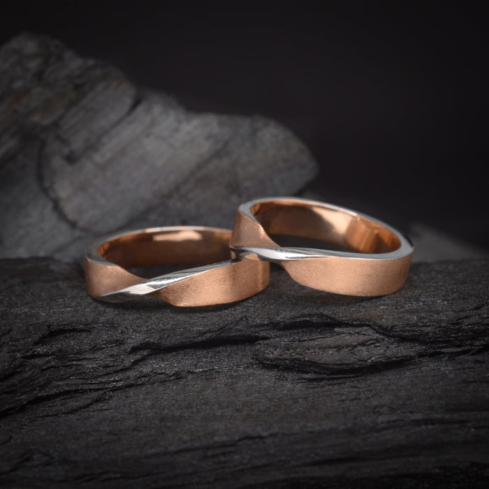 Argollas de matrimonio online rose gold