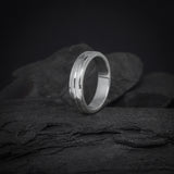 Argollas de matrimonio de 4mm elaboradas en plata .925