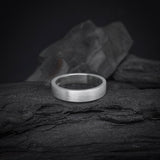 Argollas de matrimonio confort sólidas de 4mm y 3mm elaboradas en plata .925