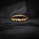 Argolla de matrimonio confort sólida de 3mm elaborada en oro amarillo de 18k