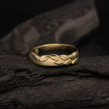 Argolla de matrimonio maciza de 4mm elaborada en oro amarillo de 18k