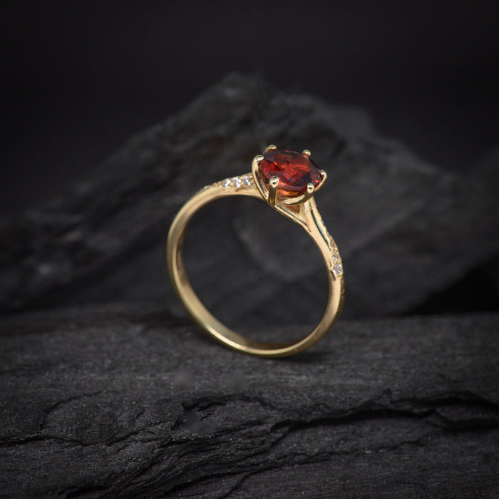 Ruby Ring Anillo De Oro Con Rubi Precio Compra Online Anillo De