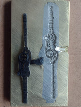 Anillo de compromiso con zafiro natural AAA corte brillante elaborado en oro blanco de 14k