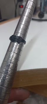 Anillo de compromiso con zafiro natural AAA corte brillante elaborado en oro blanco de 14k