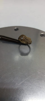 Anillo de compromiso con zafiro natural AAA corte brillante elaborado en oro blanco de 14k