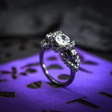 Anillo de compromiso con diamante de laboratorio de 1.0ct corte brillante con certificado IGI y diamantes de laboratorio elaborado en oro de 14k