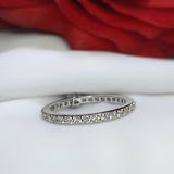 Churumbela con .68ct de diamantes naturales elaborada en oro blanco de 14 kilates