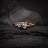 Anillo de compromiso con diamante natural de .20ct elaborado en oro de 14 kilates