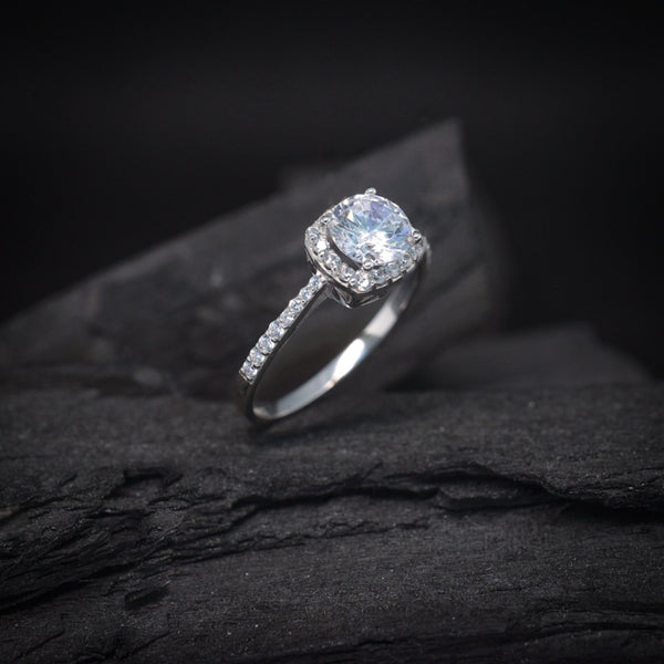 Anillo Compromiso Oro Blanco Anillo Guvier Precio Argollas De