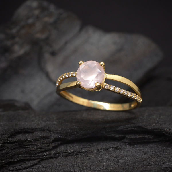 Anillo De Compromiso De Diamantes De Oro Rosa De 14 K Anillo De Morganita De Talla Cojín De 7 Mm Anillo De Bodas De Diamantes Con Halo Anillo De Aniversario - España