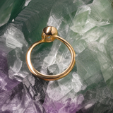 Anillo de compromiso con diamante de laboratorio de 1.5ct corte oval con certificado IGI elaborado en oro amarillo 14k