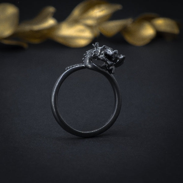 Anillo de compromiso con diamante natural de .30ct con certificación GIA elaborado en oro de 14 kilates