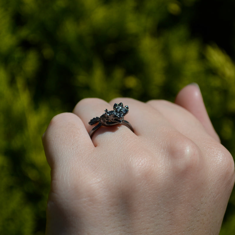 Anillo de compromiso con diamante natural de .30ct con certificación GIA elaborado en oro de 14 kilates
