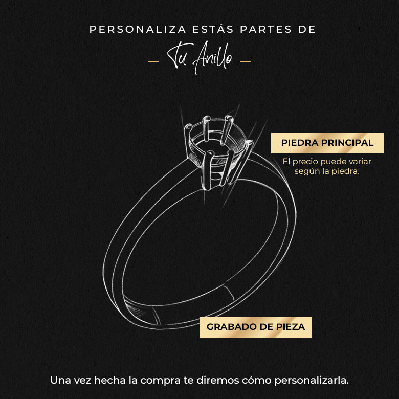 Anillo de compromiso con esmeralda y diamantes naturales elaborado en oro amarillo de 14 kilates